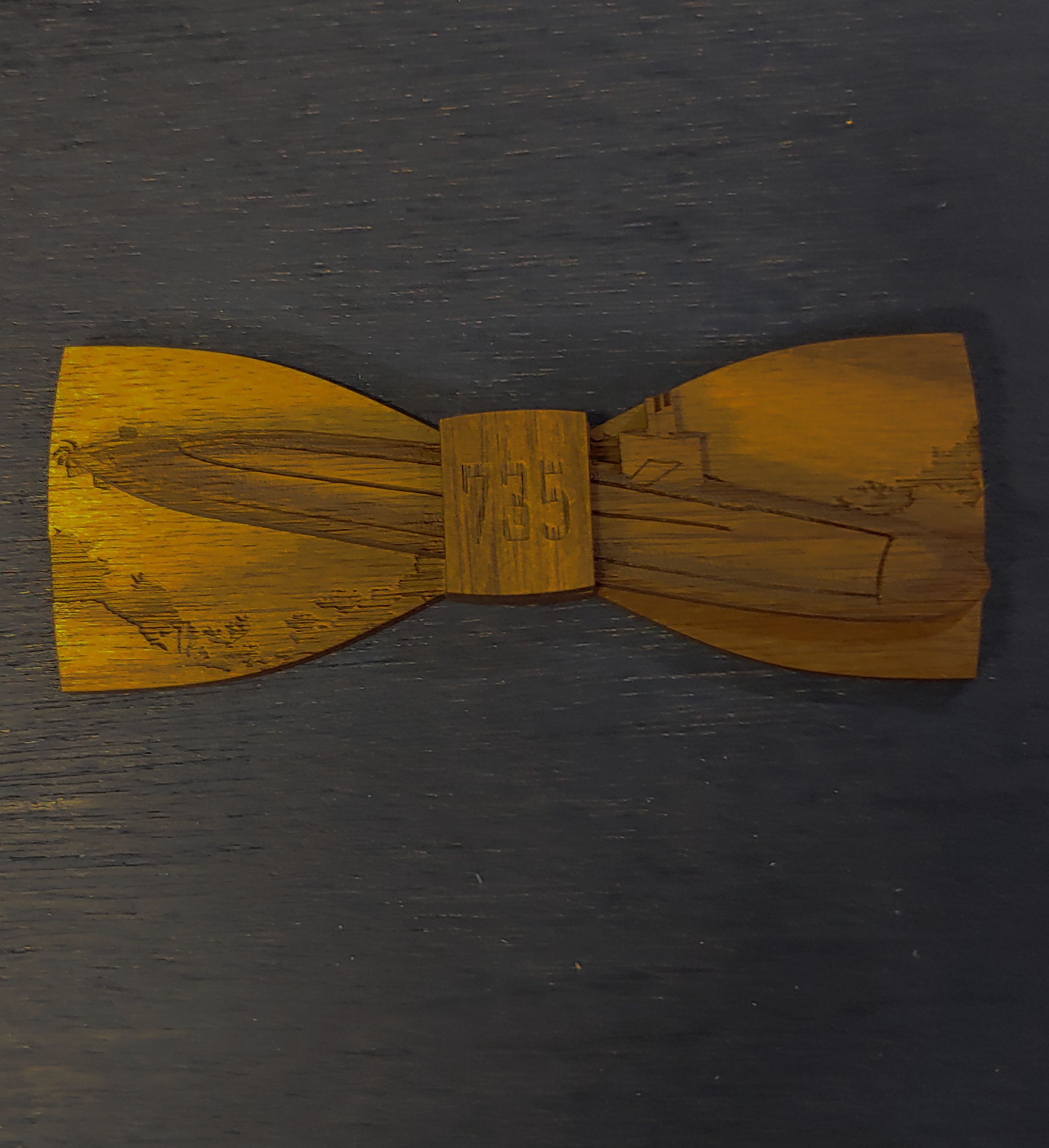 Custom Wood Bow Tie Design