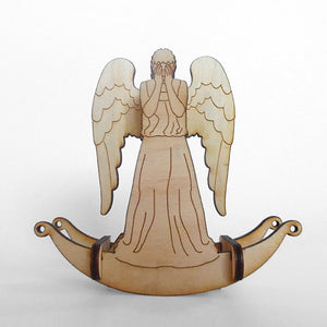 Weeping Angel Wooden Puzzle Toy Rocker