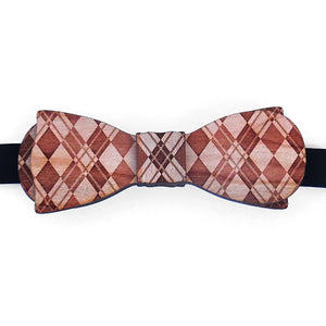 Ollie - Argyle Pattern Bow Tie
