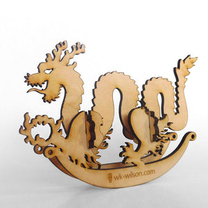 Chinese Dragon Wooden Puzzle Rocker