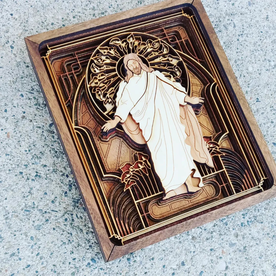 Christ: Consider the Lilies Wood Plaque