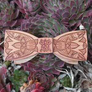 Fionne - Celtic Design Wood Tie
