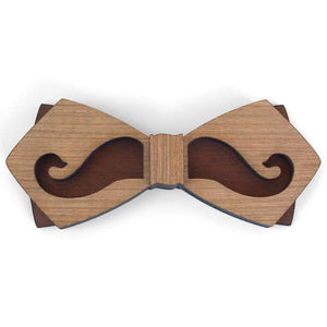 Max Moser - Diamond Shape Wood Bow Tie