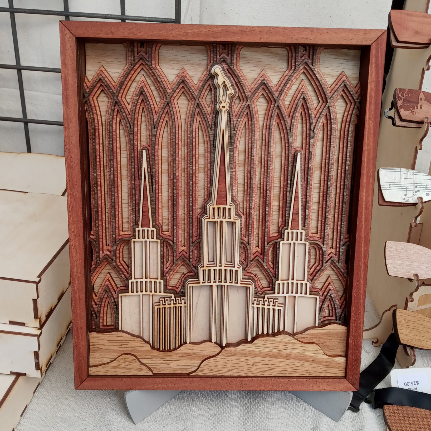 Washington D.C. Temple Layered Wood Plaque