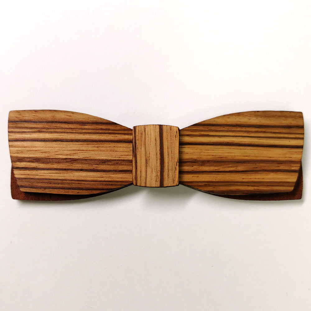 Zacchaeus - Specialty Wood Slim Shaped Bow Tie