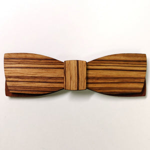 Zacchaeus - Specialty Wood Slim Shaped Bow Tie